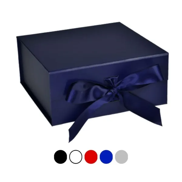 Boîte cadeau aimantée avec ruban 25.4 x 25.4 x 11.4cm