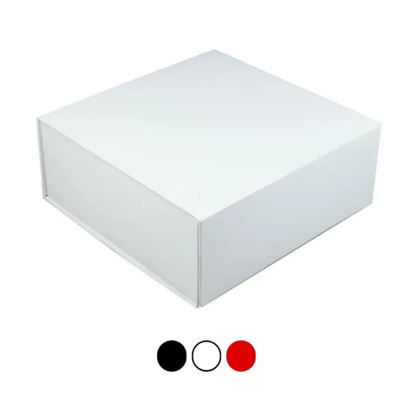 #EBEDEC (29) Boite cadeau brillante aimantée 25.4 x 25.4 x 11.4cm
