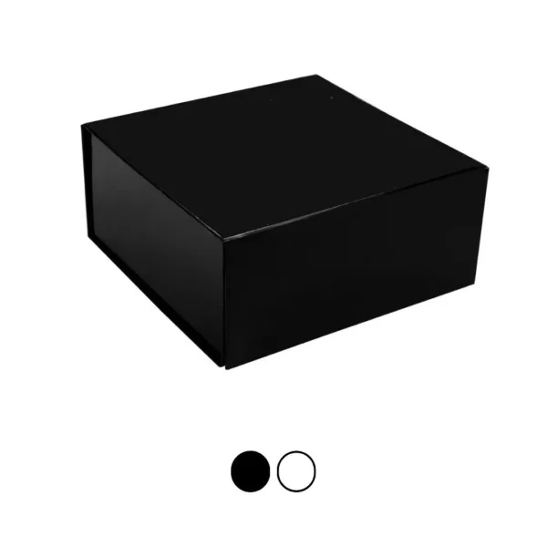 #EBEDEC (34) Boite cadeau brillante aimantée 15.2 x 15.2 x 7cm