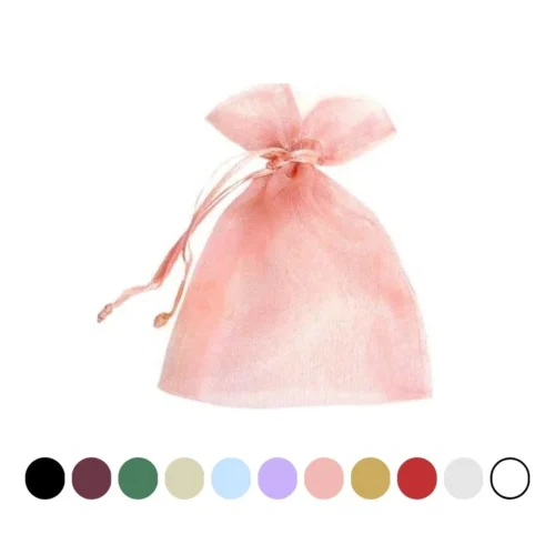 #EBEDEC (40) Pochons Organza (Transparent)