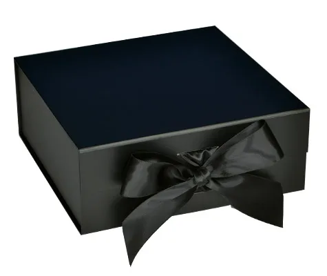 Boîte cadeau aimantée avec ruban 25.4 x 25.4 x 11.4cm
